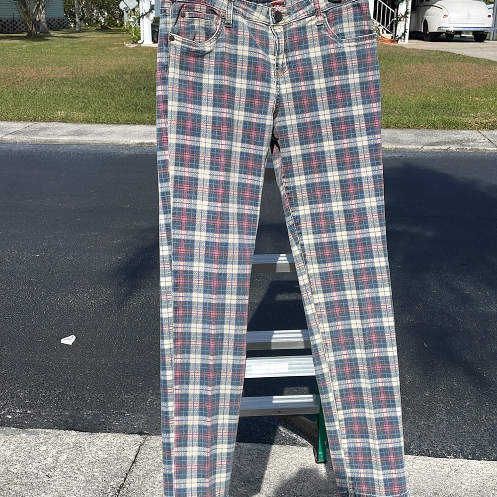 Kut From The Kloth Plaid Diana Skinny Jeans